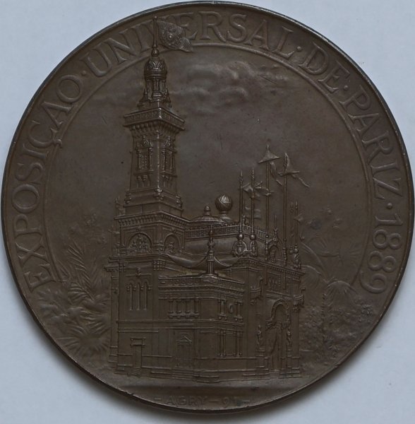 Joias . Medalha da Argentina para o Brasil - 1900 - Prata (.900 foto 4