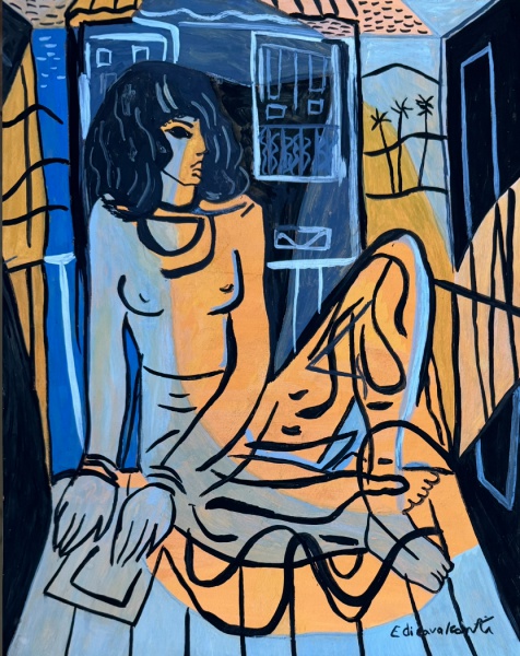 Arte . Judith Lauand -Datado1961 - Óleo Sobre Tela - Med 50x50 foto 5