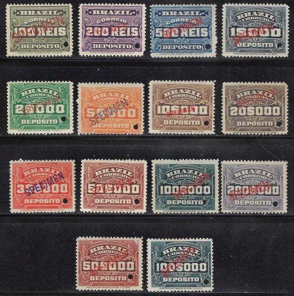 Joias . (81237) DEPOSITO SPECIMEN #1/14 SÉRIE NOVA COM GOMA