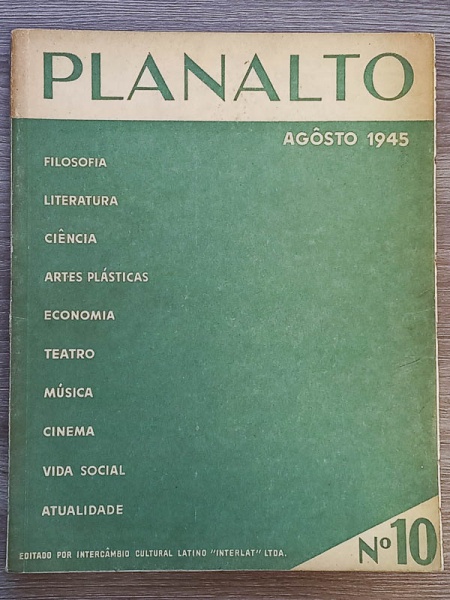 Arte . Planalto - São Paulo 1945 - N. 8 - Bom exemplar, sinal foto 1