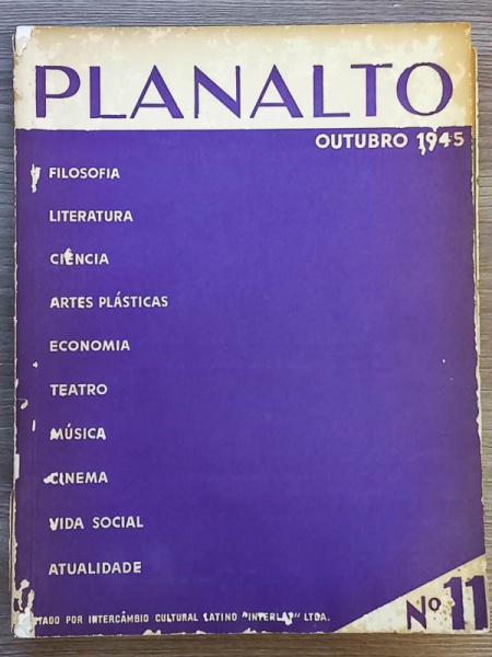 Arte . Planalto - São Paulo 1945 - N. 8 - Bom exemplar, sinal foto 2