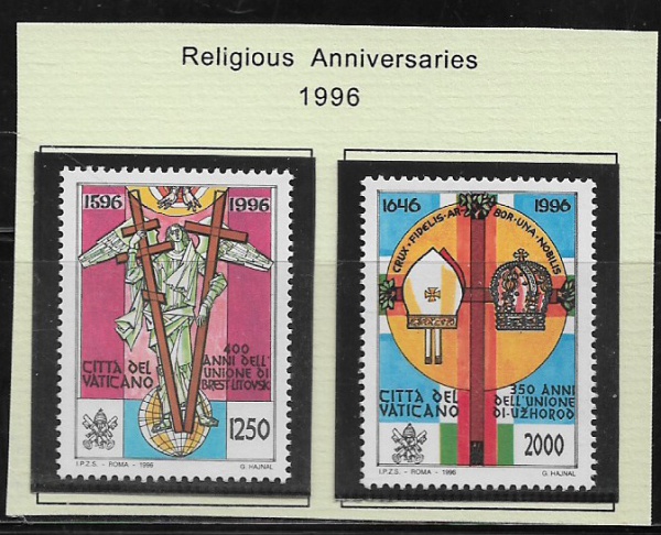 Joias . Vaticano 1995 1020/1022 Yvert 7,25 Euros foto 3