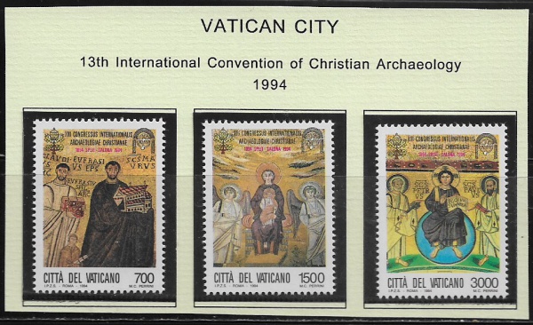 Joias . Vaticano 1995 1020/1022 Yvert 7,25 Euros foto 8
