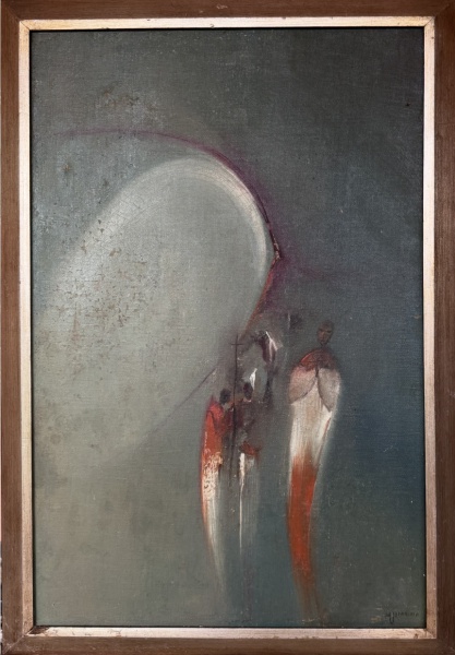 Arte . Guerino  Grosso - F. Feminina - Óleo sobre Tela Med;73x foto 8