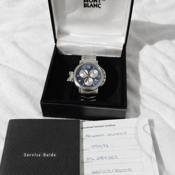 Relógio de pulso Mont Blanc Water Resistant 30m 7060-PL284563 Swiss made Staintless Steel. Caso as informações descritas neste lote não sejam suficientes para sanar suas dúvidas, mande um WhatsApp par