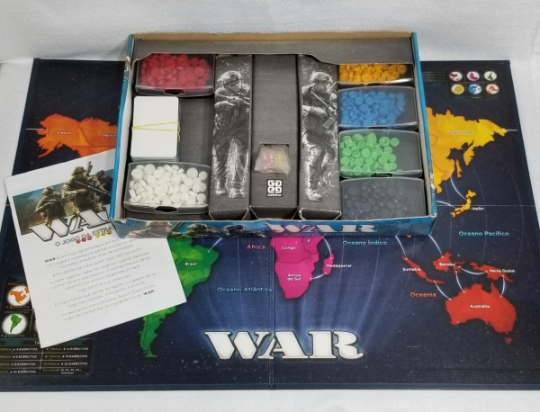 Jogo WAR completo GROW 2017. Caso as informações descritas neste lote não sejam suficientes para sanar suas dúvidas, mande um WhatsApp para (11) 91264-3806 ou envie um e-mail para contato@retroversole