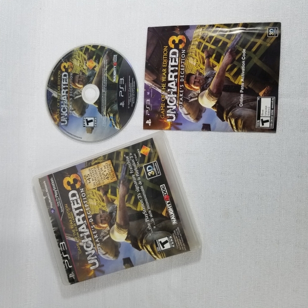 PS3 jogo Uncharted 3. Caso as informações descritas neste lote não sejam suficientes para sanar suas dúvidas, mande um WhatsApp para (11) 91264-3806 ou envie um e-mail para contato@retroversoleiloes.c