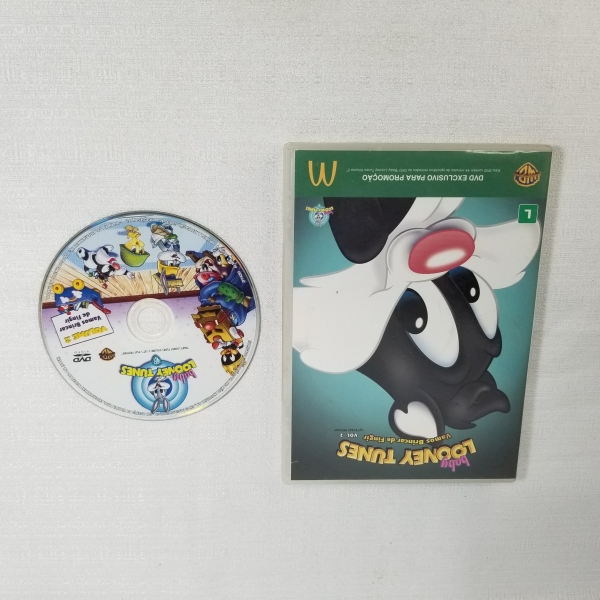 DVD Looney Tunes Baby. Caso as informações descritas neste lote não sejam suficientes para sanar suas dúvidas, mande um WhatsApp para (11) 91264-3806 ou envie um e-mail para contato@retroversoleiloes.