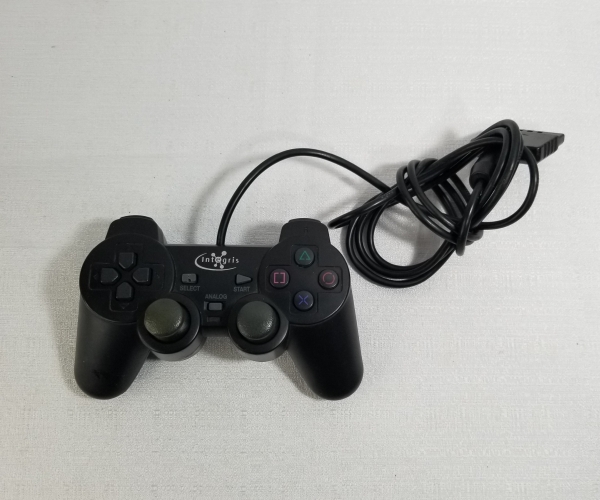 Controle com fio para PlayStation 2 da marca Integris. Caso as informações descritas neste lote não sejam suficientes para sanar suas dúvidas, mande um WhatsApp para (11) 91264-3806 ou envie um e-mail