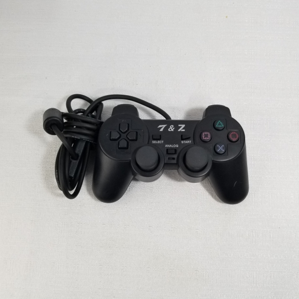 Controle gamer da marca T&Z, modelo inspirado no PlayStation 2 com conexão USB.. Caso as informações descritas neste lote não sejam suficientes para sanar suas dúvidas, mande um WhatsApp para (11) 912