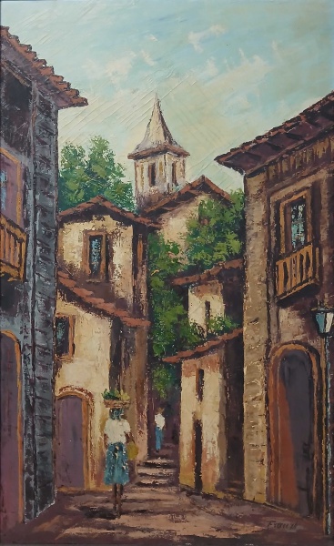 F. Maciel | Casario | Óleo sobre tela | 100x60cm (109x69cm com moldura) | ACID