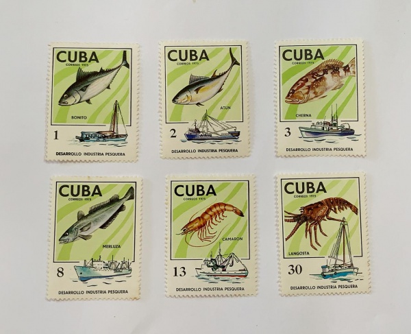 Cuba - fauna - num 1827/32 - novos - mint NH com leve óxido