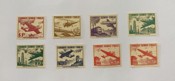 Chile - num A164/71 - novos - mint NH - 1 com charneira e 1 sem goma
