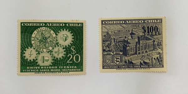 Chile - num A172/3 - novos - mint NH - 1 com leve óxido
