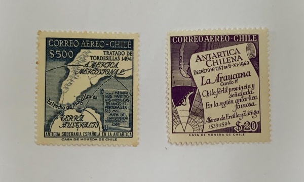 Chile - num 176/7 - novos - mint NH - com óxido