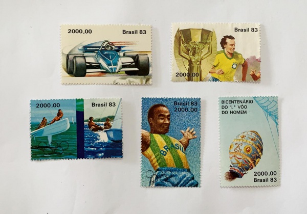 Brasil - selo do bloco - num bl.058/62-C1341/5 - novos