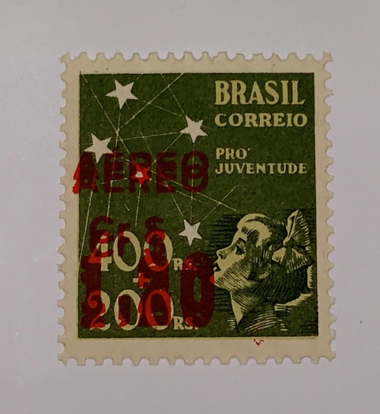 Brasil - num A56D - sobrecarga dupla - mint NH