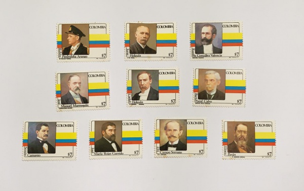 Colômbia - num 824/33 - novos - mint NH - leves pontos de óxido