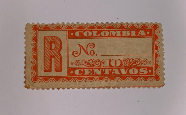 Colômbia - R10 - novo - com marca de charneira e óxido