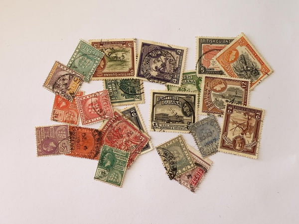 Guiana Ingl - 20 selos variados