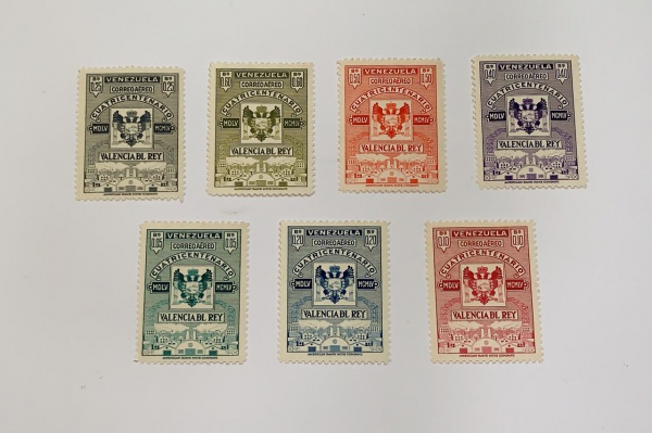 Venezuela - num 577/83 - novos - com marca de charneira - leves pontos de óxido