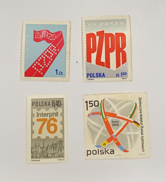 Polônia - selos diversos - novos - mint NH - com leves pontos de óxido