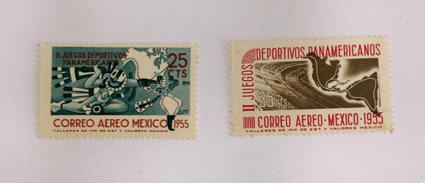 México - num A189/90 - novos - mint NH - leves pontos de óxido