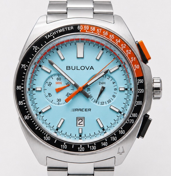 RELÓGIO BULOVA RACER. TAMANHO: 43MM. MOVIMENTO: QUARTZ. CAIXA: EM AÇO. OS RELÓGIOS SÃO VENDIDOS NO ESTADO DE CONSERVAÇÃO QUE SE ENCONTRA. SÃO RELÓGIOS USADOS ONDE É POSSÍVEL VERIFICAR DETALHES NA DESC