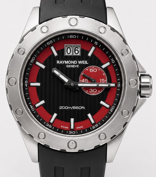 RELÓGIO RAYMOND WEIL RW SPORT. TAMANHO: 44MM. MOVIMENTO: QUARTZ SUÍÇO. CAIXA: EM AÇO. OS RELÓGIOS SÃO VENDIDOS NO ESTADO DE CONSERVAÇÃO QUE SE ENCONTRA. SÃO RELÓGIOS USADOS ONDE É POSSÍVEL VERIFICAR D