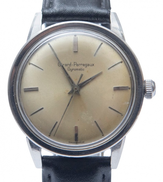 RELÓGIO GIRARD-PERREGAUX GYROMATIC VINTAGE. TAMANHO: 36MM. MOVIMENTO: AUTOMÁTICO. CAIXA: EM AÇO. PREÇO: R$ 3.400,00. OS RELÓGIOS SÃO VENDIDOS NO ESTADO DE CONSERVAÇÃO QUE SE ENCONTRA. SÃO RELÓGIOS USA