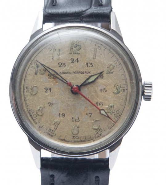 RELÓGIO GIRARD-PERREGAUX MILITAR. TAMANHO: 31MM. MOVIMENTO: AUTOMÁTICO. CAIXA: EM AÇO. OS RELÓGIOS SÃO VENDIDOS NO ESTADO DE CONSERVAÇÃO QUE SE ENCONTRA. SÃO RELÓGIOS USADOS ONDE É POSSÍVEL VERIFICAR