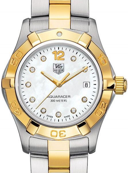 RELÓGIO TAG HEUER AQUARACER LADY MOSTRADOR MADREPÉROLA COM DIAMANTES. TAMANHO: 28MM. MOVIMENTO: QUARTZ SUÍÇO. OS RELÓGIOS SÃO VENDIDOS NO ESTADO DE CONSERVAÇÃO QUE SE ENCONTRA. SÃO RELÓGIOS USADOS OND