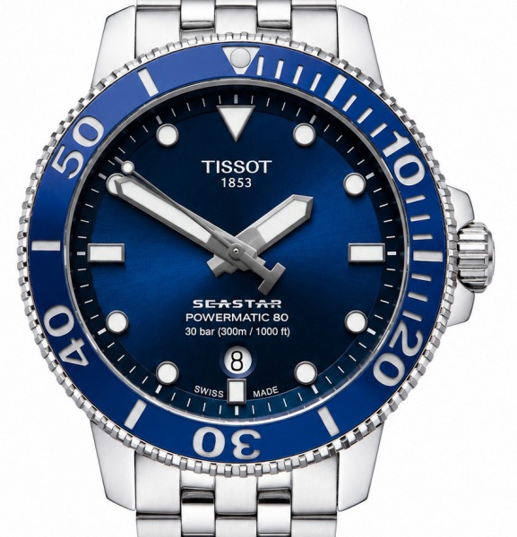 RELÓGIO TISSOT SEASTAR 1000 POWERMATIC 80. TAMANHO: 42MM. MOVIMENTO: AUTOMÁTICO. CAIXA: EM AÇO. OS RELÓGIOS SÃO VENDIDOS NO ESTADO DE CONSERVAÇÃO QUE SE ENCONTRA. SÃO RELÓGIOS USADOS ONDE É POSSÍVEL V