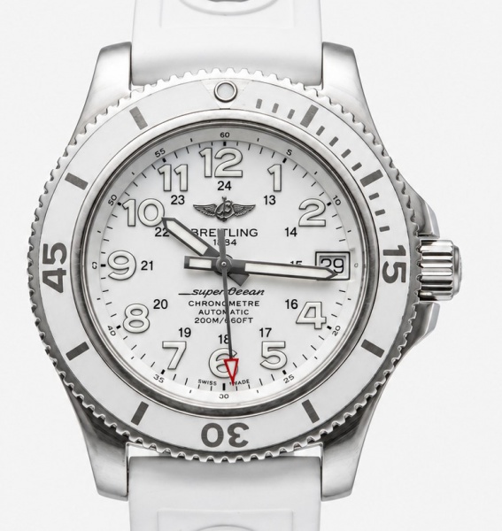 RELÓGIO BREITLING SUPEROCEAN II 36. TAMANHO: 36MM. MOVIMENTO: AUTOMÁTICO. CAIXA: EM AÇO. OS RELÓGIOS SÃO VENDIDOS NO ESTADO DE CONSERVAÇÃO QUE SE ENCONTRA. SÃO RELÓGIOS USADOS ONDE É POSSÍVEL VERIFICA
