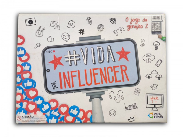 Jogo de Tabuleiro - Vida Influencer, Caixa No Estado