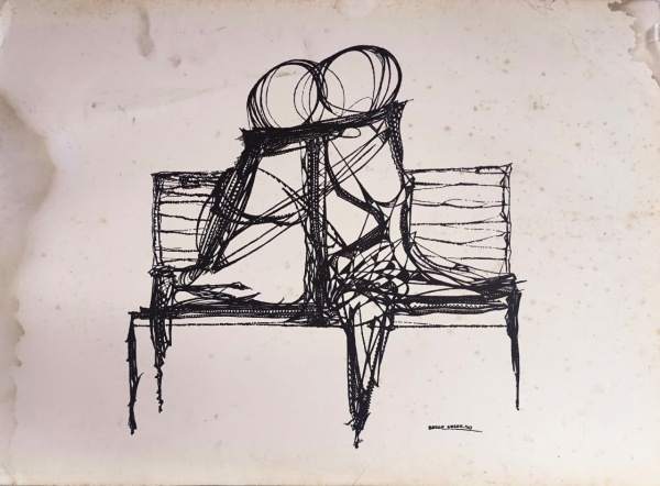BERCO UDLER, Reprodução, Série Namorados , Sem Moldura Medindo 46,5 x 36 cm