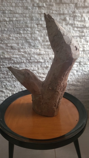 JOSÉ BEZERRA, Escultura, Representando " Passáro ", Assinado na Base ' JB ', Medida da Obra 49 x 29 cm