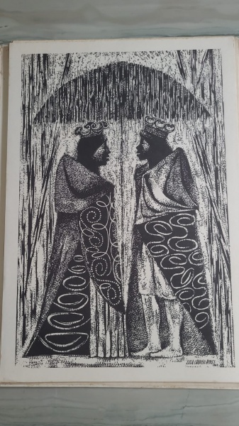 LULA CARDOSO AYRES - REI E RAINHA - REPRODUÇÃO -48 alt X 33 larg