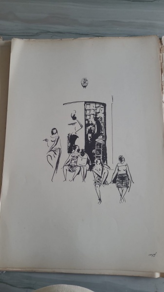 Caribé - fIiguras - impressão - 57 x 37