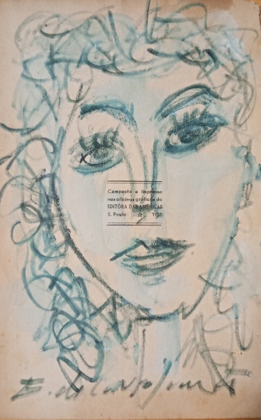 E.di Cavalcanti- Figura - Técnica mista sobre papel-18 x 13 cm- ACID