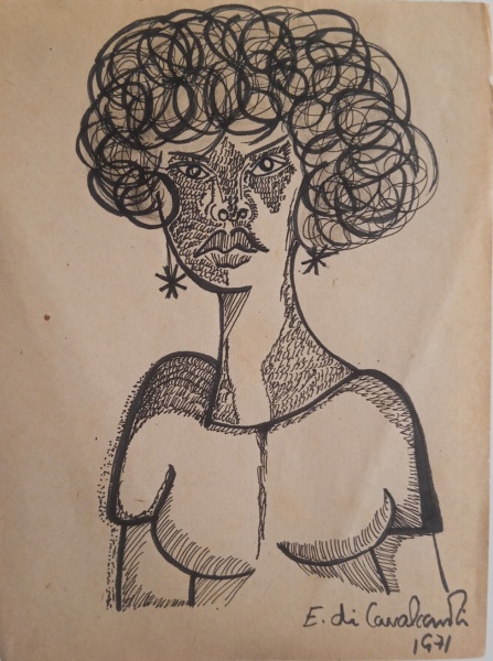 E.di Cavalcanti-mulata - nanquim-20 x 13 cm- ACID