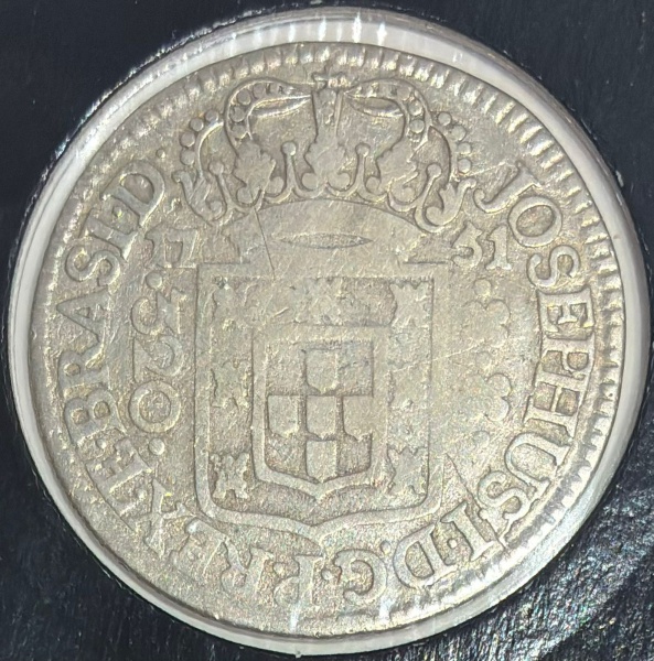 RM019 - Moeda Brasil - 320 Réis - Prata - 1751R - MPR240MB - Sem Letra Monetaria- Otima Peça