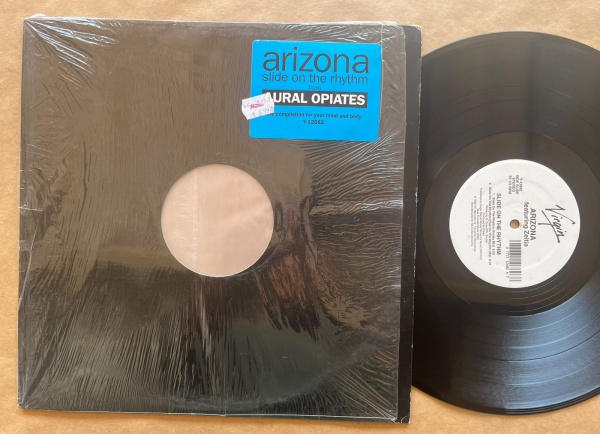 LP/ Single Artista: Arizona featuring Zeitia / Album: Slide On The Rhythm | Selo: Virgin | Cód: Y-12682 - Prensagem USACapa (NM): Excelente, capa quase nova Vinil (VG): Vinil em muito bom estado / ris