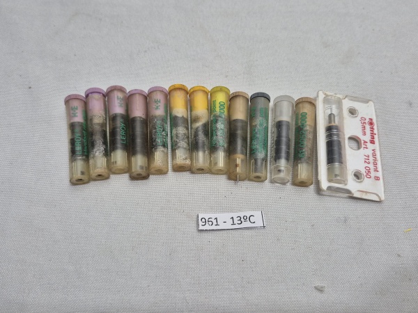 Lote de 11 pontas de pena para caneta Nankim.