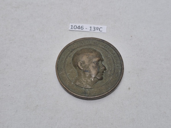 Medalha comemorativa em bronze referente ao Prêmio Carlos de Abreu, Sociedade Brasileira de Pediatria - Rio de Janeiro. Medindo 5cm de diâmetro.