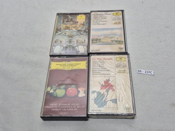 Lote de 4 fitas cassetes originais da Deutsche Grammophon