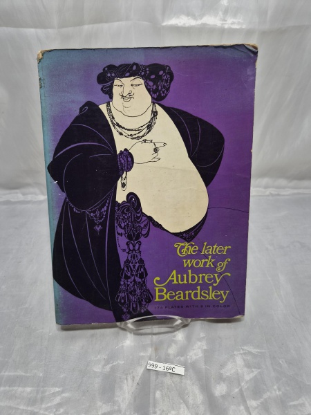 Livro de arte "The Later Work of Aubrey Beardsley", compilação com 174 pranchas ilustradas do renomado artista Art Nouveau Aubrey Beardsley, edição em capa flexível publicada pela Dover Publications.