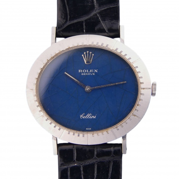 Relógio Rolex Cellini - Ref. 4081 - Caixa em Ouro Branco 18k 750 - Pulseira em Couro - Tamanho da caixa: 32.5 mm - Funções: Horas - Minutos - - Movimento: Mecânico a Corda Manual - Visor: Cristal Mineral - Ano de fabricação 1972 - Acompanha: Certificado - Certificado The Watch Register