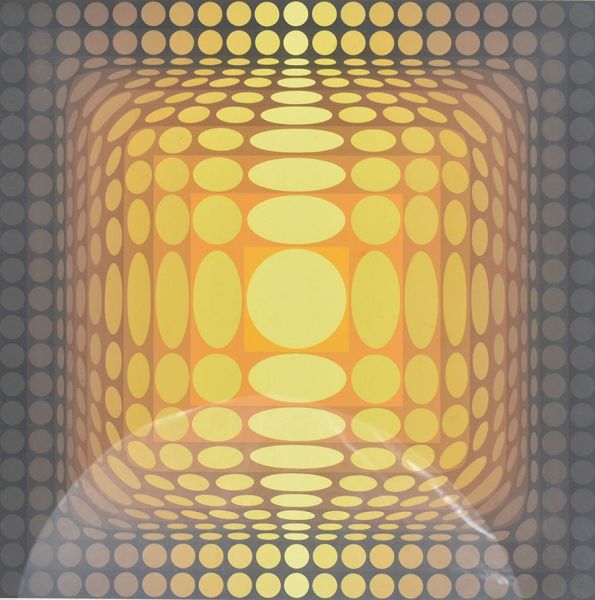 Victor Vasarely (1906 —1997) `Composição`, litogravura – 65 x 65 cm MI e 76 x 76 cm ME. Assinado e num. 17/250