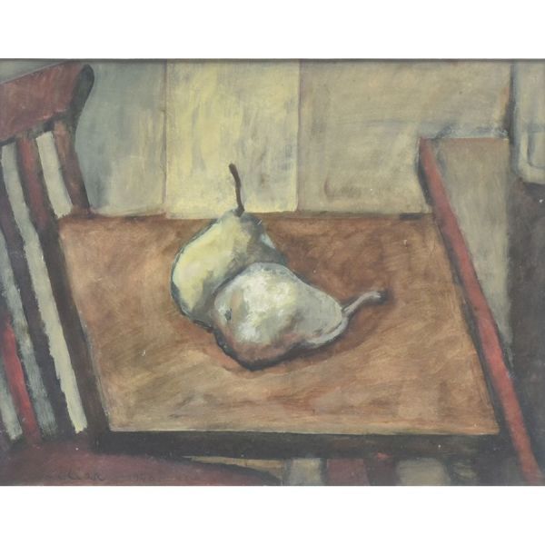 Scliar Carlos (1920 - 2001) `Peras`, o.s.e. - 32 x 41 cm MI e 58 x 68 cm ME. Assinado e datado 1946